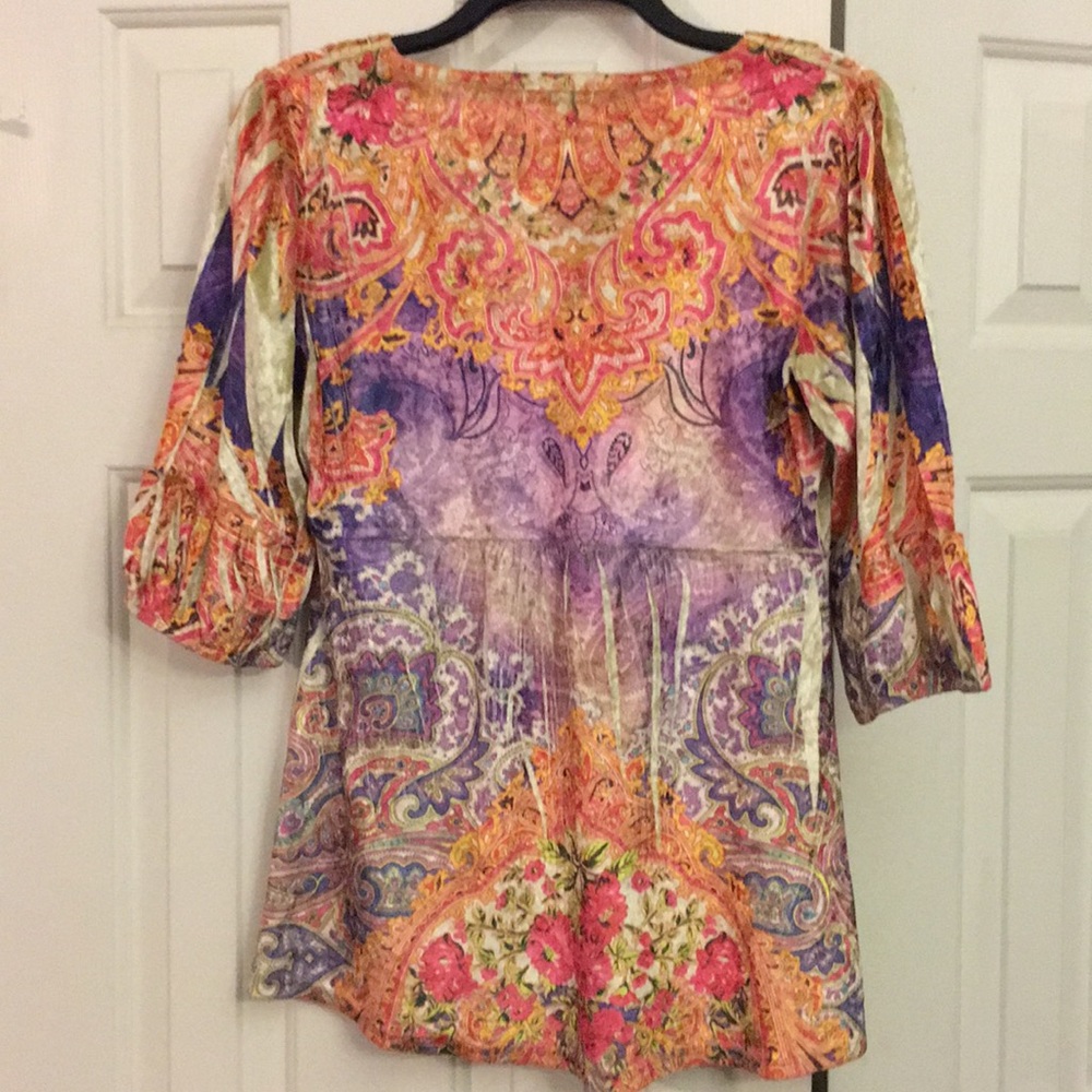 Live And Let Live Top Blouse Size M